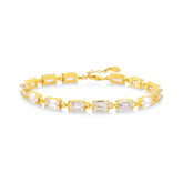 Mozanit Taşlı Baget Kırık Su Yolu Bileklik - Karosh