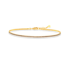 Ametist Zirconia Taşlı Mini Su Yolu Bileklik