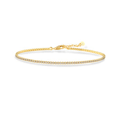 Kubik Zirconia Taşlı Mini Su Yolu Bileklik