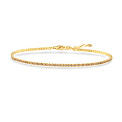 Champagne Zirconia Taşlı Mini Su Yolu Bileklik