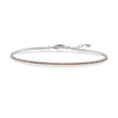 Champagne Zirconia Taşlı Mini Su Yolu Bileklik