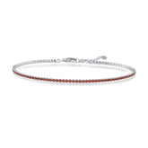 Garnet Zirconia Taşlı Mini Su Yolu Bileklik