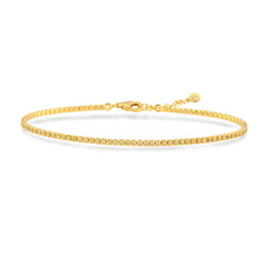 Sarı Zirconia Taşlı Mini Su Yolu Bileklik