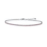 Pink Zirconia Taşlı Mini Su Yolu Bileklik