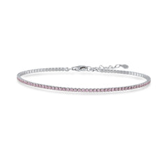 Pink Zirconia Taşlı Mini Su Yolu Bileklik