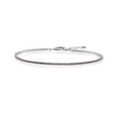 Ametist Zirconia Taşlı Mini Su Yolu Bileklik