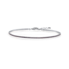 Ametist Zirconia Taşlı Mini Su Yolu Bileklik