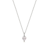Kubik Zirconia Taşlı Kalp Kesim Kolye