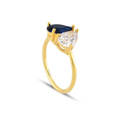 Safir Zirconia Taşlı Harmonic Fusion Yüzük