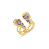 Ametist Zirconia Taşlı Angel Harmony Yüzük