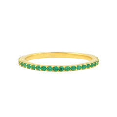 Yeşil Taşlı Tamtur Eklem Yüzüğü - Karosh