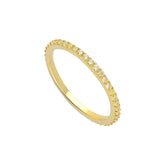 Sarı Taşlı Tamtur Eklem Yüzüğü - Karosh