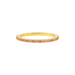 Turuncu Taşlı Tamtur Eklem Yüzüğü - Karosh