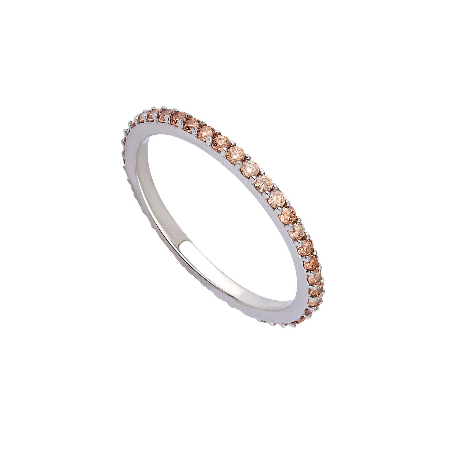 Turuncu Taşlı Tamtur Eklem Yüzüğü - Karosh