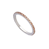 Turuncu Taşlı Tamtur Eklem Yüzüğü - Karosh