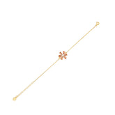 Champagne Zirconia Taşlı Damla Kesim Daisy Bileklik