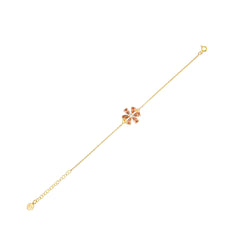 Champagne Zirconia Taşlı Damla Kesim Daisy Bileklik