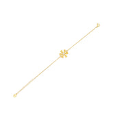 Sarı Zirconia Taşlı Damla Daisy Bileklik