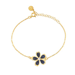 Safir Zirconia Taşlı Daisy Bileklik