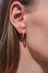 Karosh Pembe Mineli Küpe - Karosh