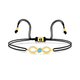 Karosh Akuamarin Taşlı Sonsuz İpli Bileklik - Karosh