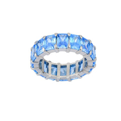 Akuamarin Baget Taşlı Tamtur Yüzük - Karosh